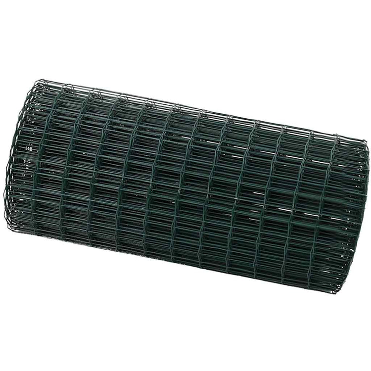 Vidaxx Eurozaun Grün 0,4 x 50 m PVC-beschichtetes Eisen