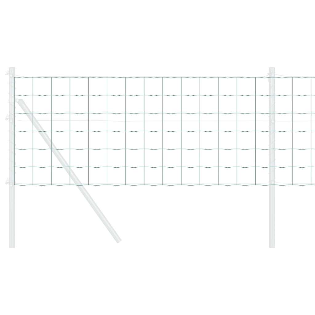 Vidaxx Eurozaun Grün 0,6 x 50 m PVC-beschichtetes Eisen