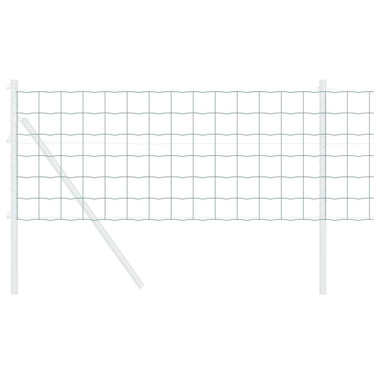 Vidaxx Eurozaun Grün 0,6 x 50 m PVC-beschichtetes Eisen
