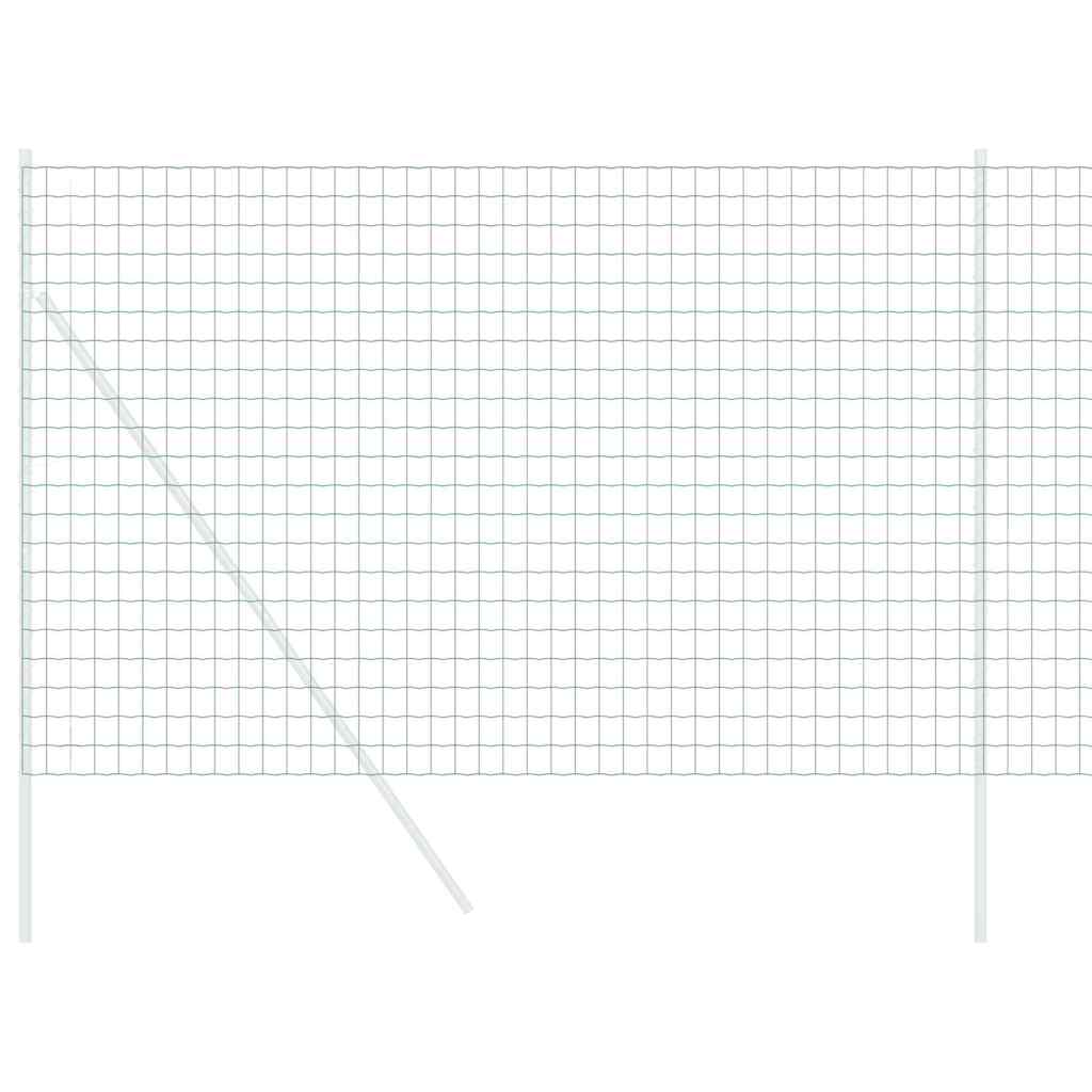 Vidaxx Eurozaun Grün 1,6 x 10 m PVC-beschichtetes Eisen
