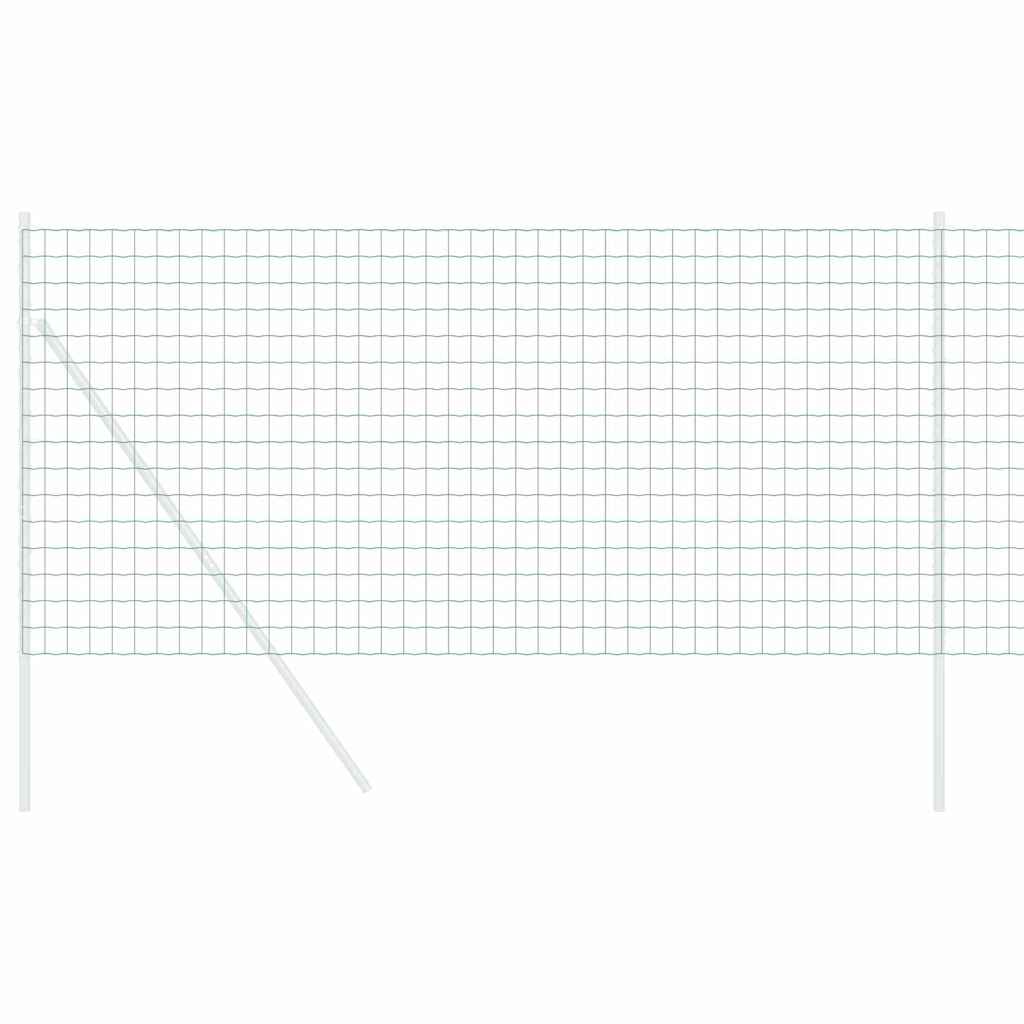 Vidaxx Eurozaun Grün 0,6 x 50 m PVC-beschichtetes Eisen