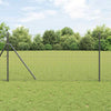 Vidaxx Eurozaun grau 1 x 10 m PVC-beschichtetes Eisen