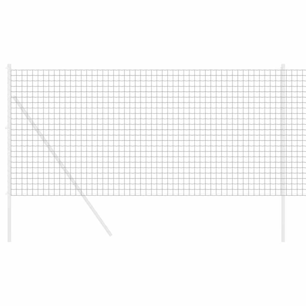 Vidaxx Eurozaun grau 1,4 x 10 m PVC-beschichtetes Eisen