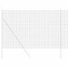 Vidaxx Eurozaun grau 1,5 x 10 m PVC-beschichtetes Eisen