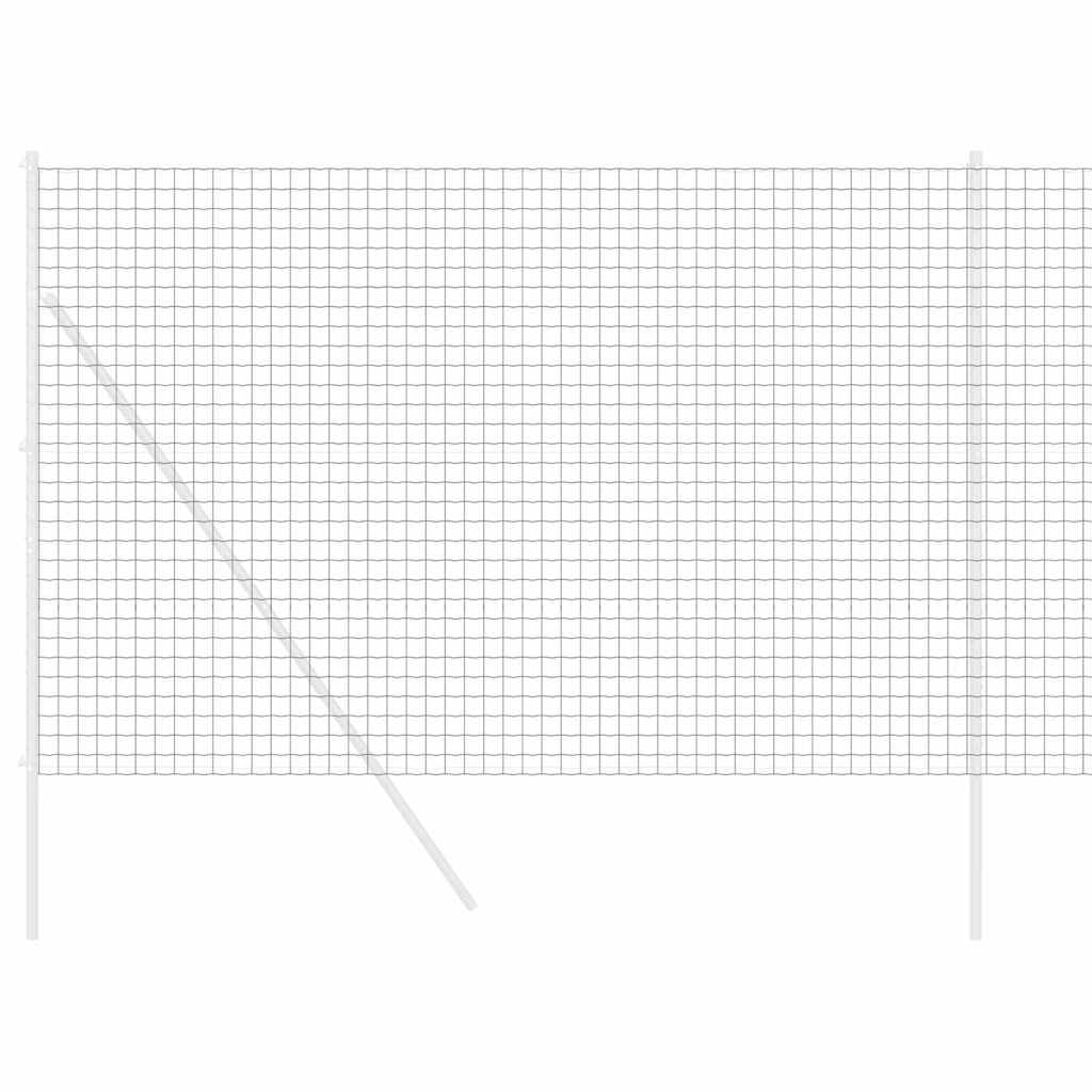Vidaxx Eurozaun grau 1,5 x 10 m PVC-beschichtetes Eisen