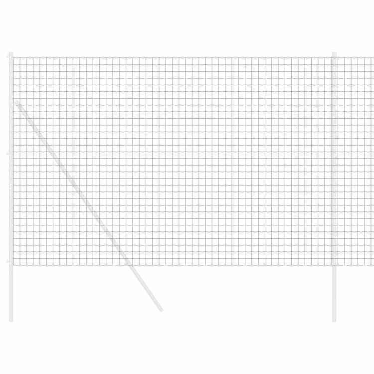 Vidaxx Eurozaun grau 1,5 x 10 m PVC-beschichtetes Eisen