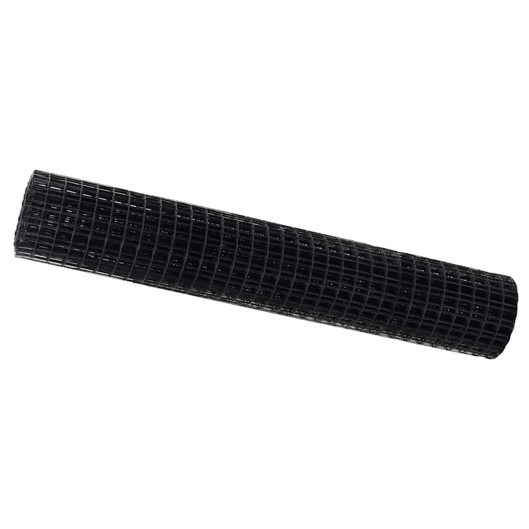 Vidaxx Eurozaun grau 1,6 x 10 m PVC-beschichtetes Eisen