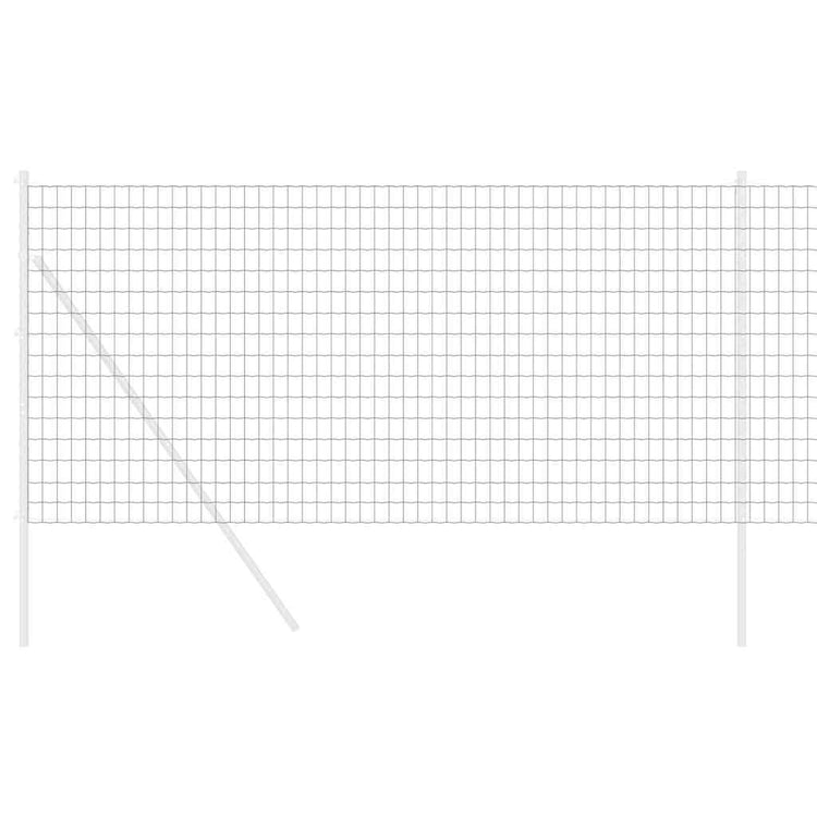 Vidaxx Eurozaun grau 1 x 10 m PVC-beschichtetes Eisen
