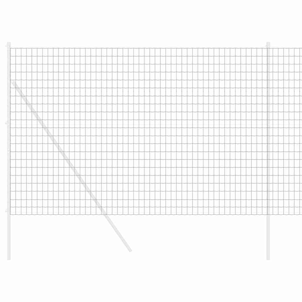 Vidaxx Eurozaun grau 1,6 x 10 m PVC-beschichtetes Eisen