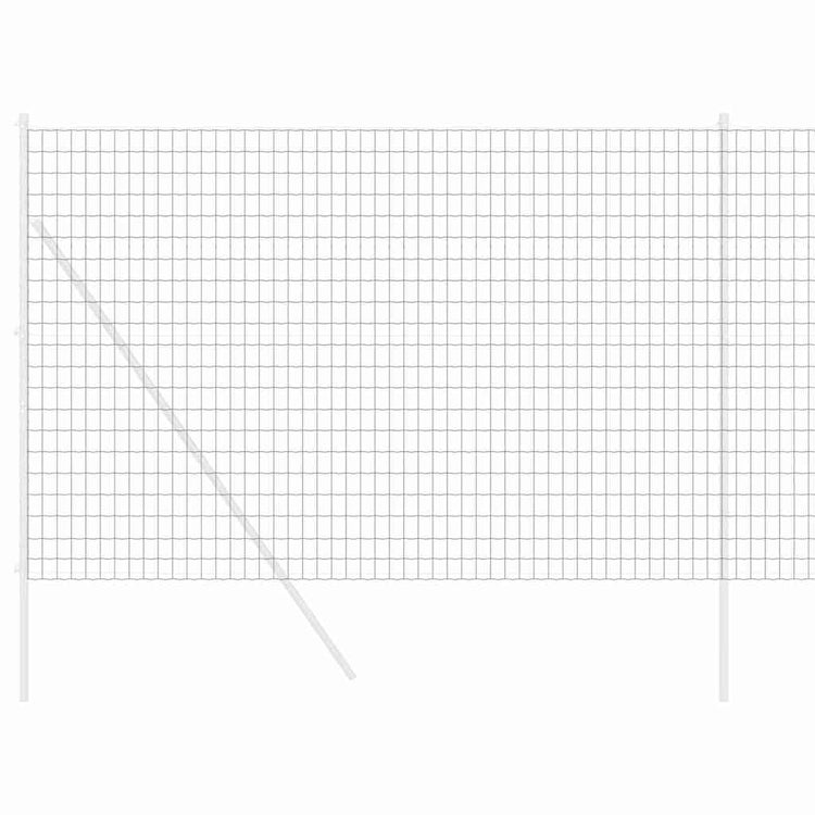 Vidaxx Eurozaun grau 1,6 x 10 m PVC-beschichtetes Eisen