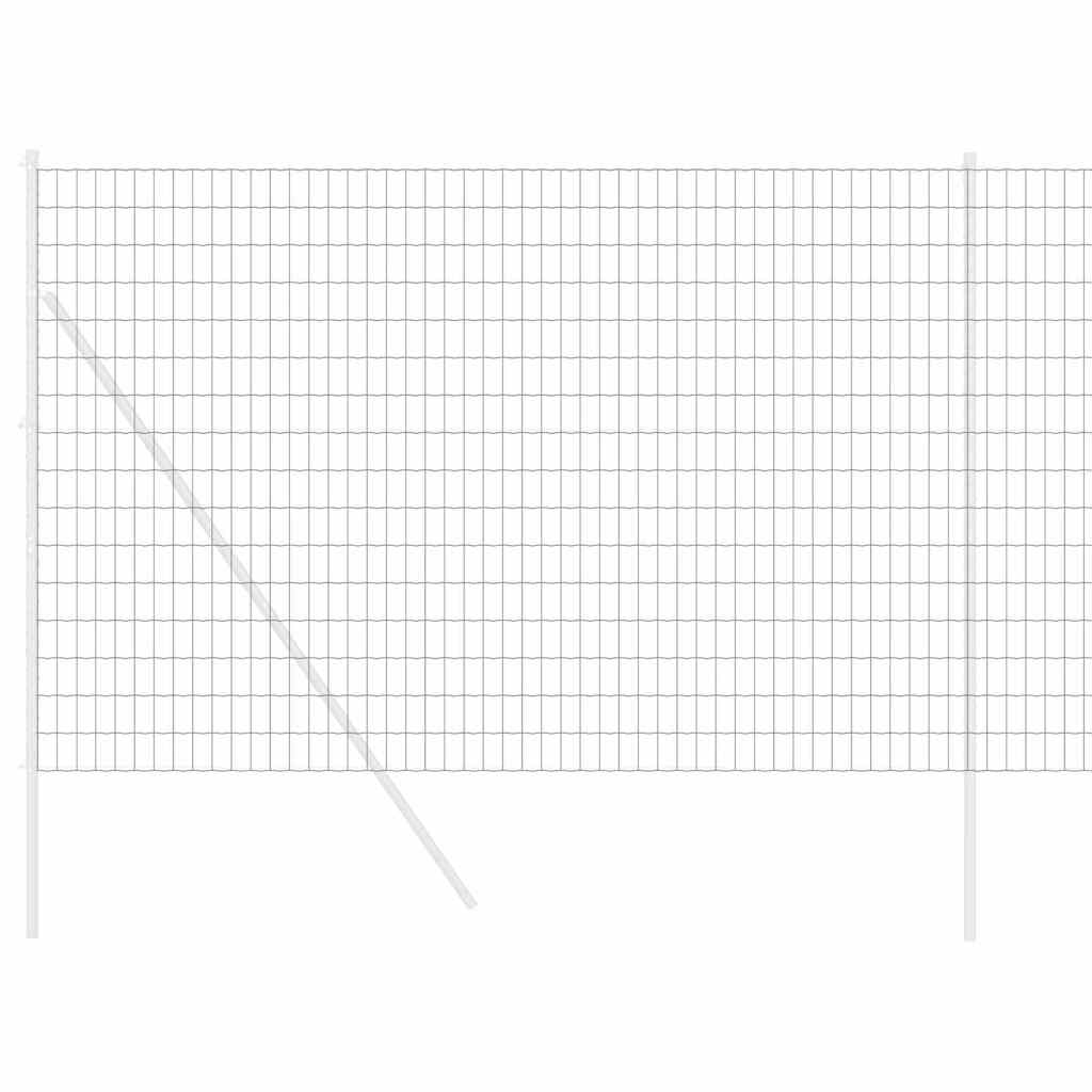 Vidaxx Eurozaun grau 1,6 x 10 m PVC-beschichtetes Eisen
