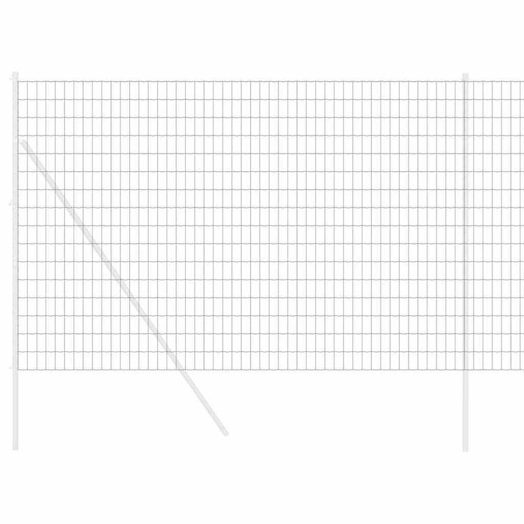 Vidaxx Eurozaun grau 1,6 x 10 m PVC-beschichtetes Eisen