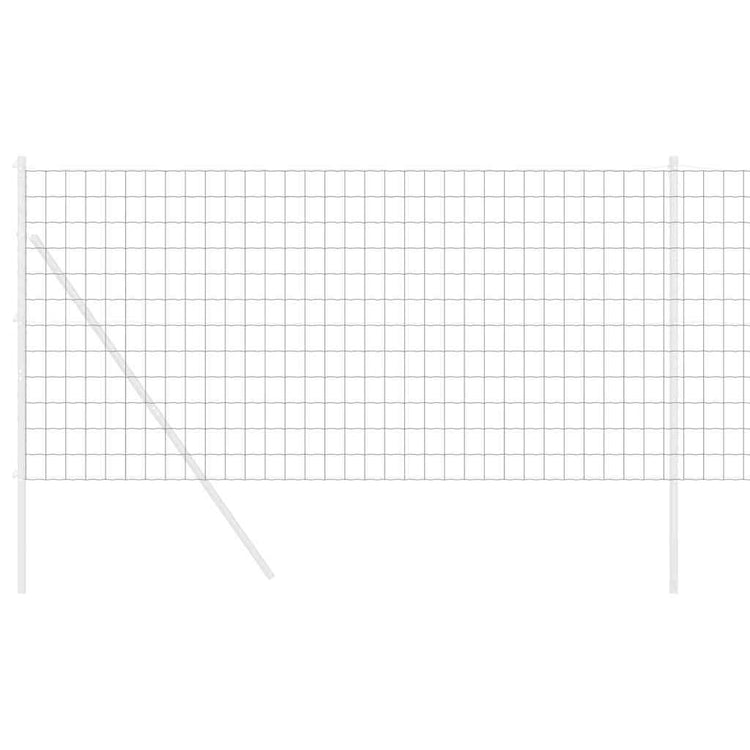 Vidaxx Eurozaun grau 1 x 10 m PVC-beschichtetes Eisen