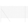 Vidaxx Eurozaun grau 1,4 x 10 m PVC-beschichtetes Eisen