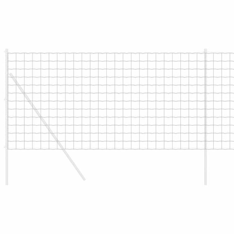 Vidaxx Eurozaun grau 1,4 x 10 m PVC-beschichtetes Eisen