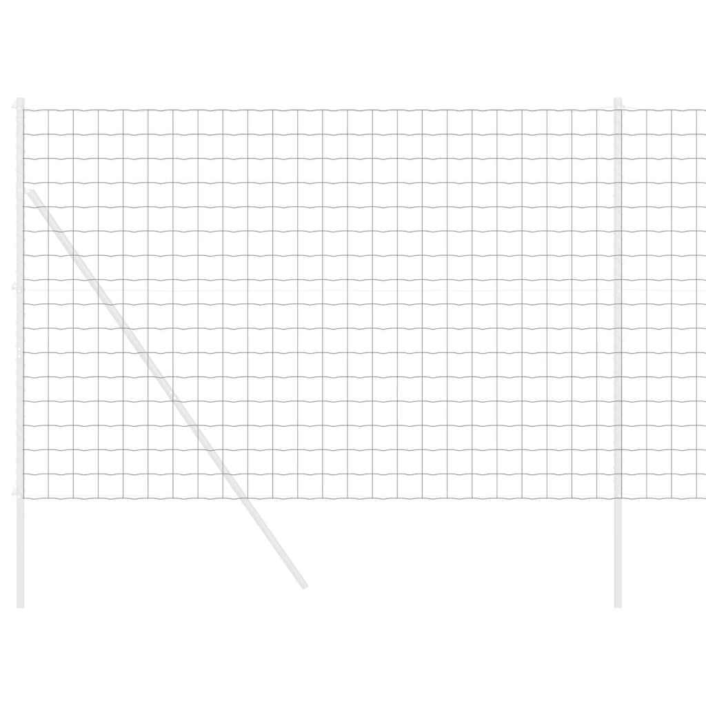 Vidaxx Eurozaun grau 1,6 x 10 m PVC-beschichtetes Eisen