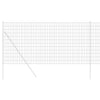 Vidaxx Eurozaun grau 1 x 25 m PVC-beschichtetes Eisen