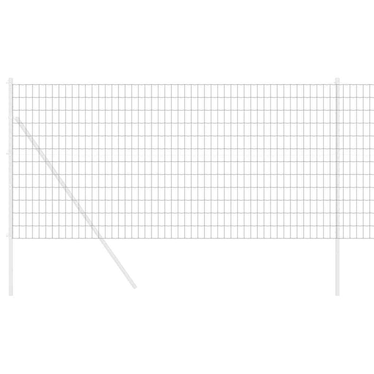Vidaxx Eurozaun grau 1 x 25 m PVC-beschichtetes Eisen