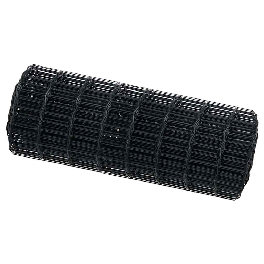 Vidaxx Eurozaun grau 0,4 x 50 m PVC-beschichtetes Eisen