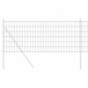 Vidaxx Eurozaun grau 0,4 x 50 m PVC-beschichtetes Eisen