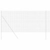 Vidaxx Eurozaun grau 1,4 x 10 m PVC-beschichtetes Eisen