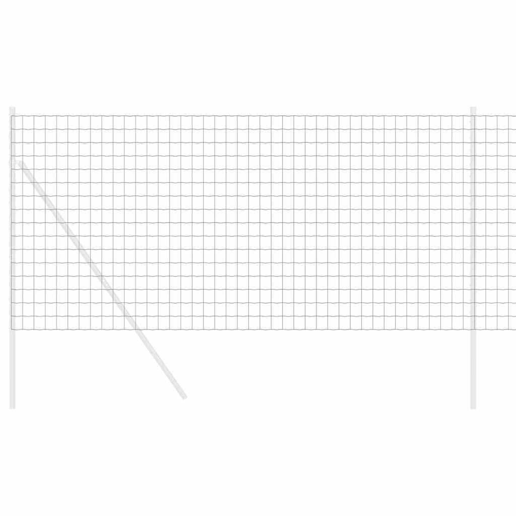 Vidaxx Eurozaun grau 1,4 x 10 m PVC-beschichtetes Eisen