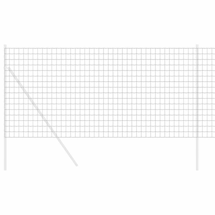 Vidaxx Eurozaun grau 1,4 x 10 m PVC-beschichtetes Eisen