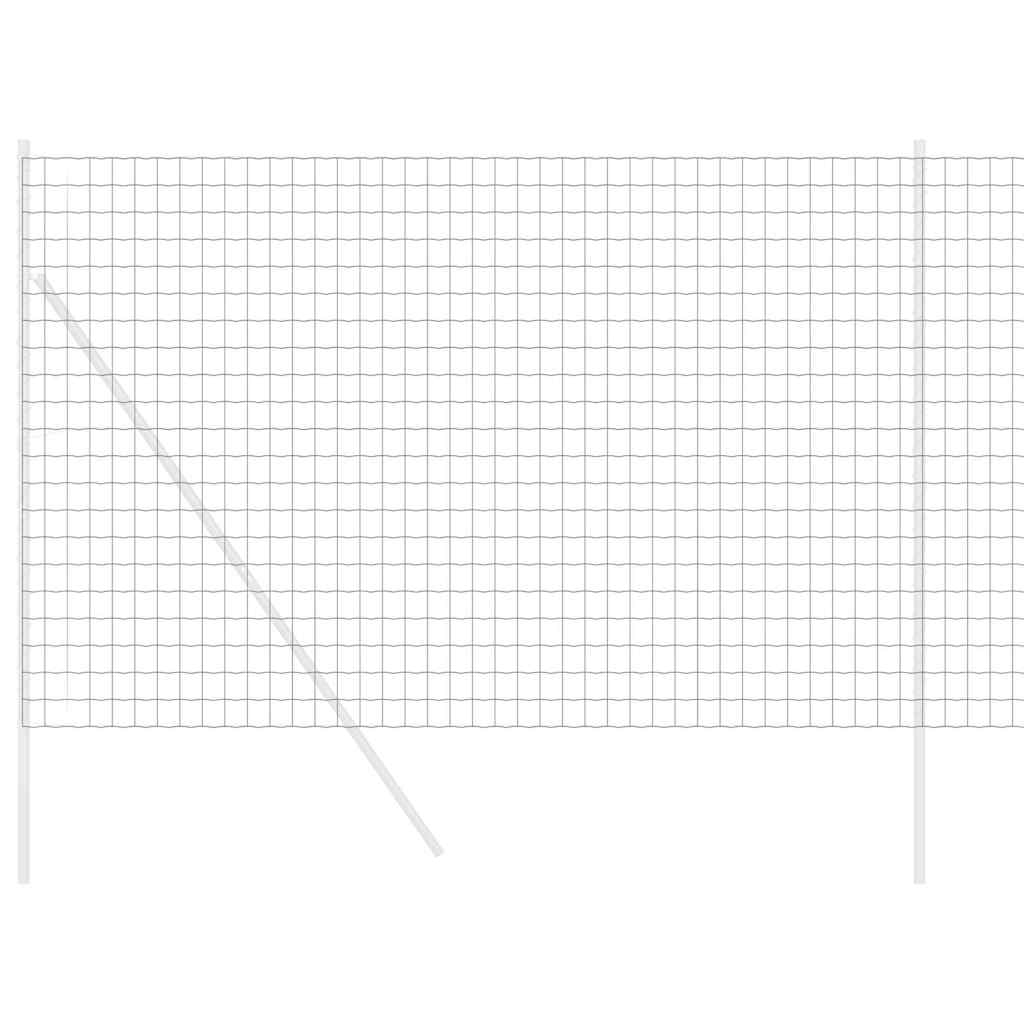 Vidaxx Eurozaun Schwarz 1,6 x 10 m PVC-beschichtetes Eisen