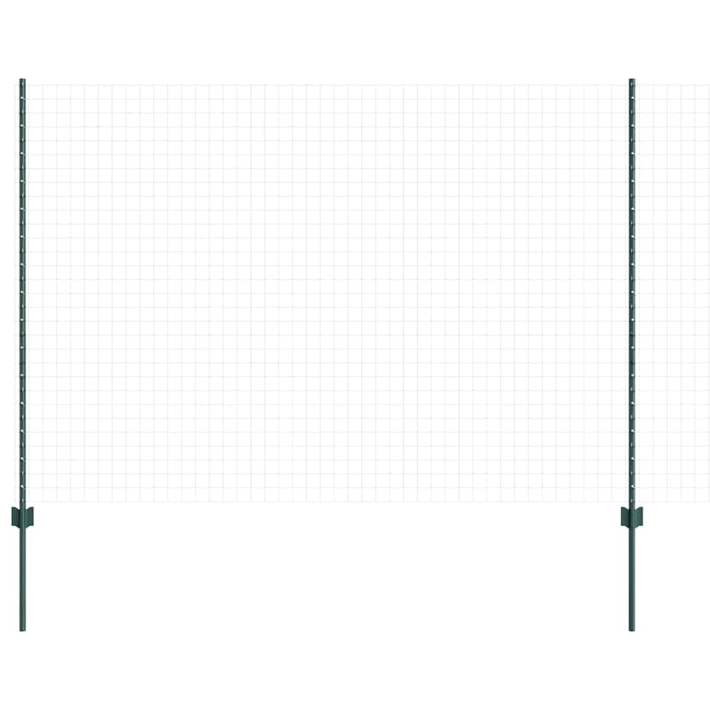 Vidaxl Zaunpfosten 22 Stück grün 200 cm Stahl