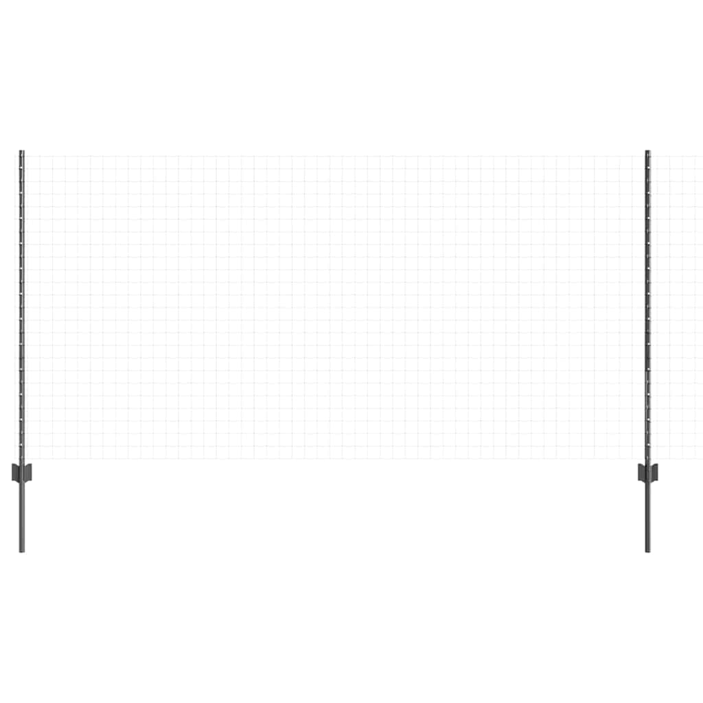 Vidaxl Zaunpfosten 22 Stück grau 160 cm Stahl
