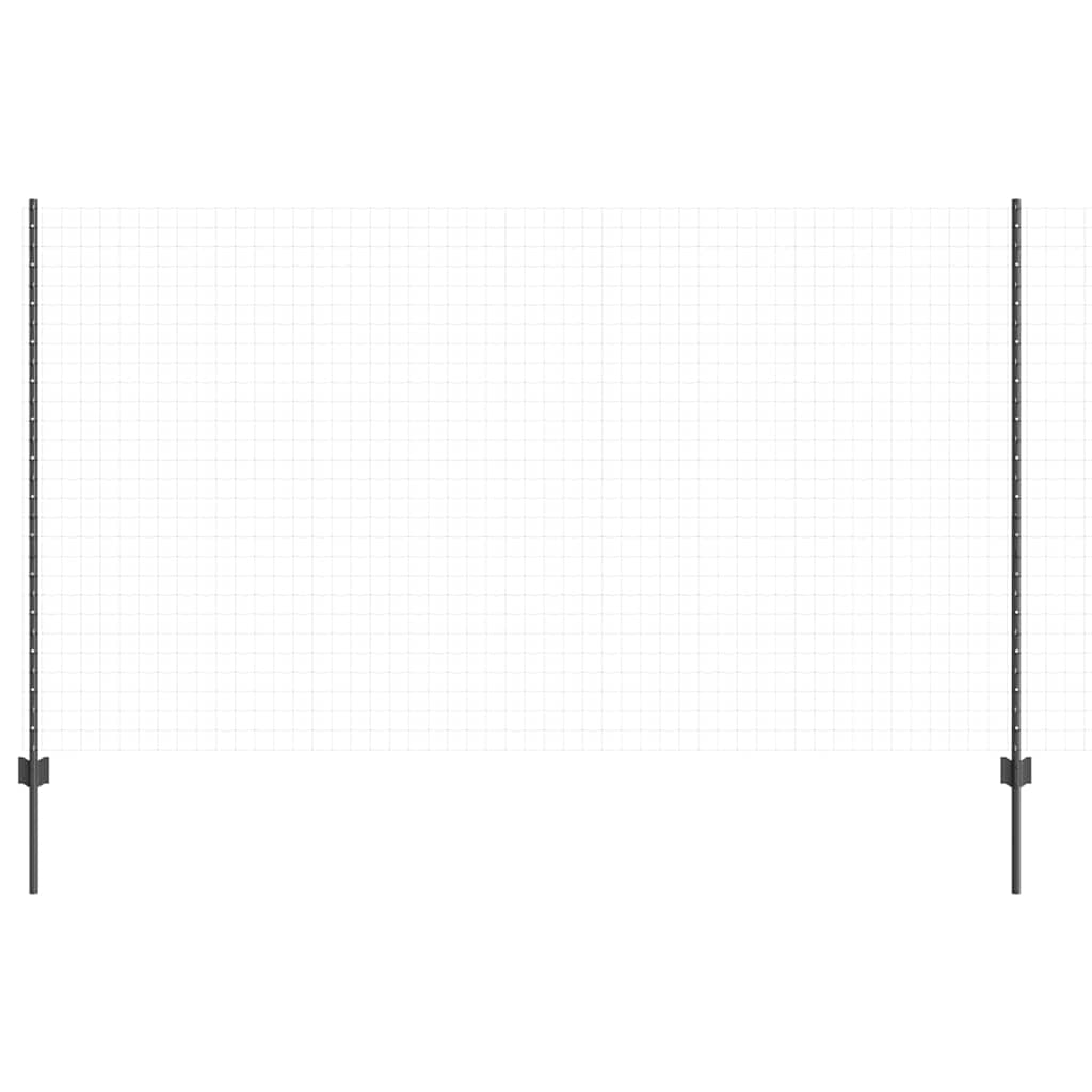 Vidaxl Zaunpfosten 22 Stück grau 180 cm Stahl