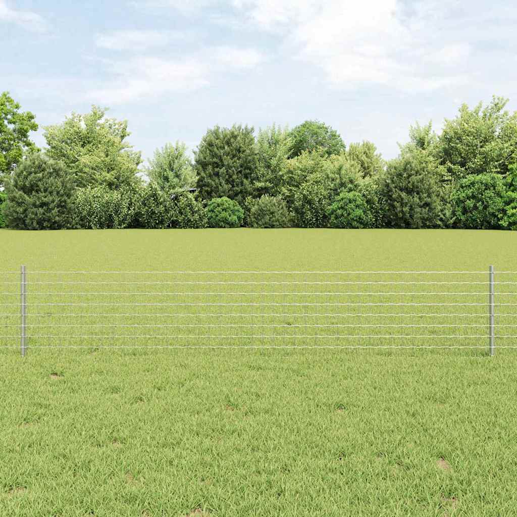 Vidaxl Zaunpfosten 22 Stück Silber 80 cm Stahl