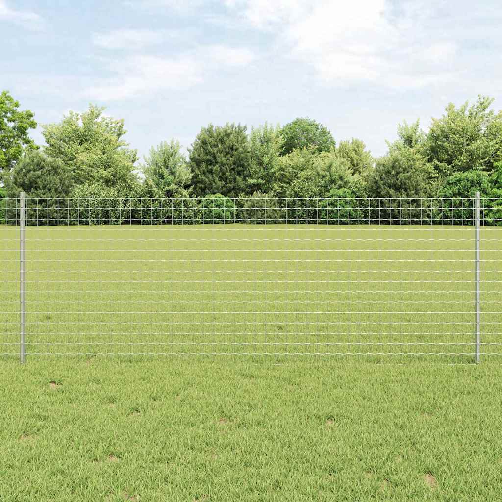 Vidaxl Zaunpfosten 22 Stück Silber 120 cm Stahl