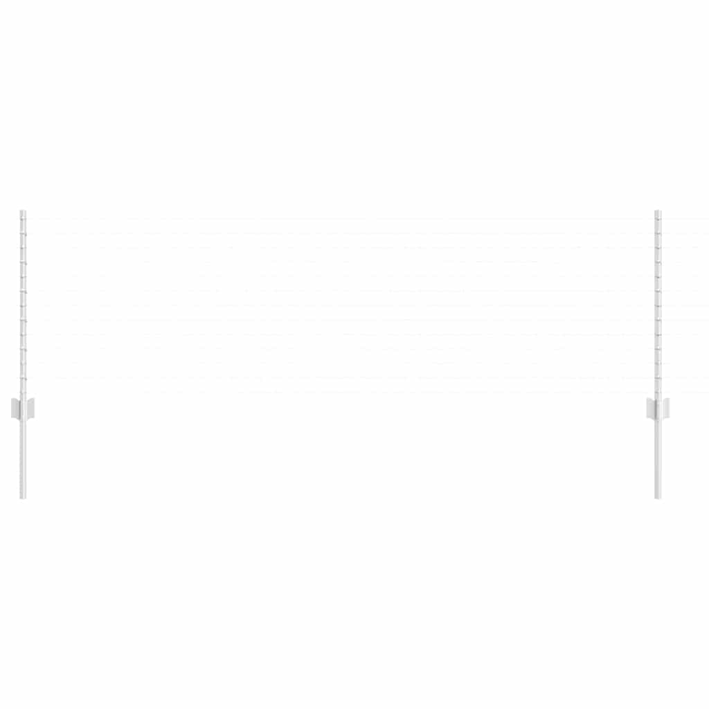 Vidaxl Zaunpfosten 22 Stück Silber 120 cm Stahl