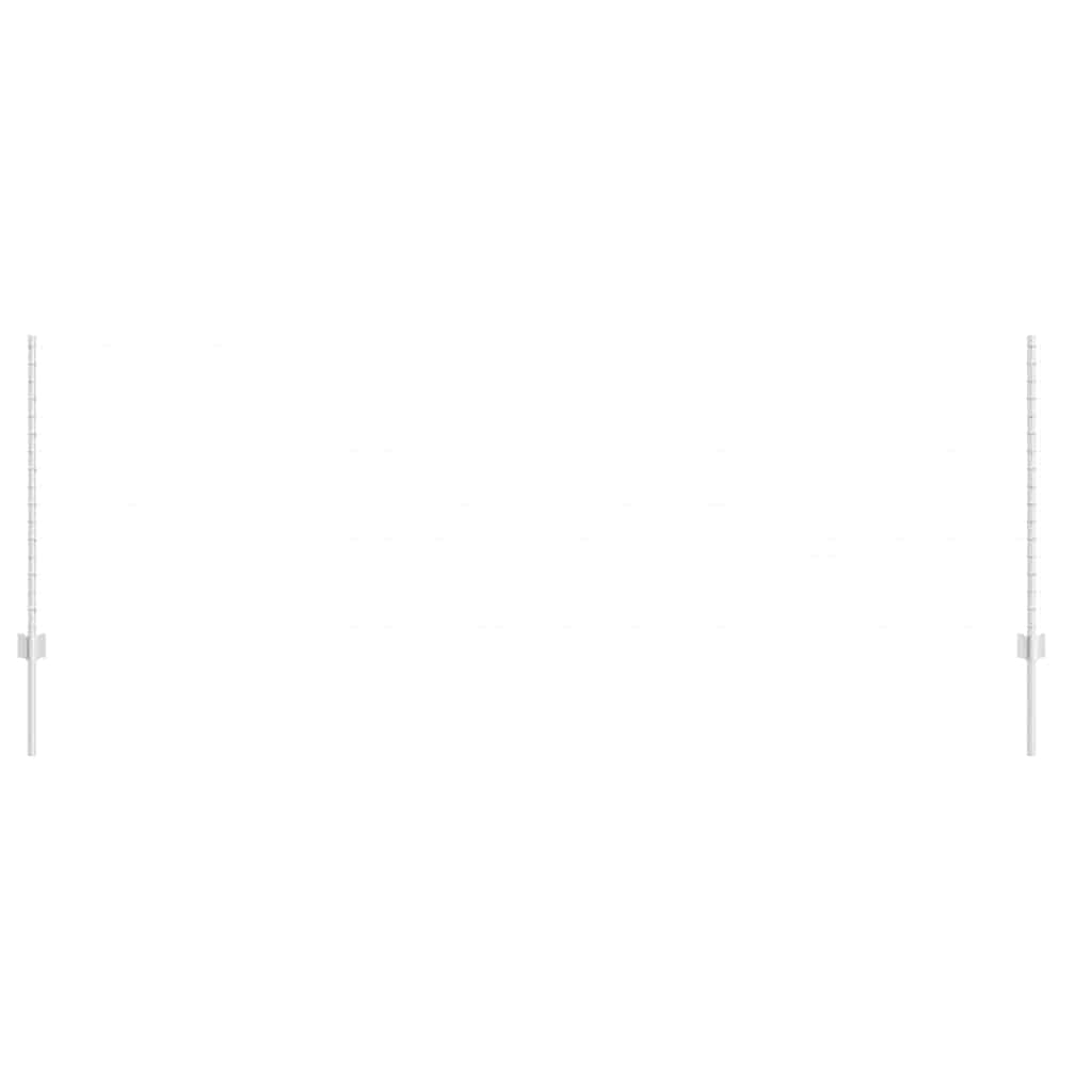 Vidaxl Zaunpfosten 22 Stück Silber 140 cm Stahl