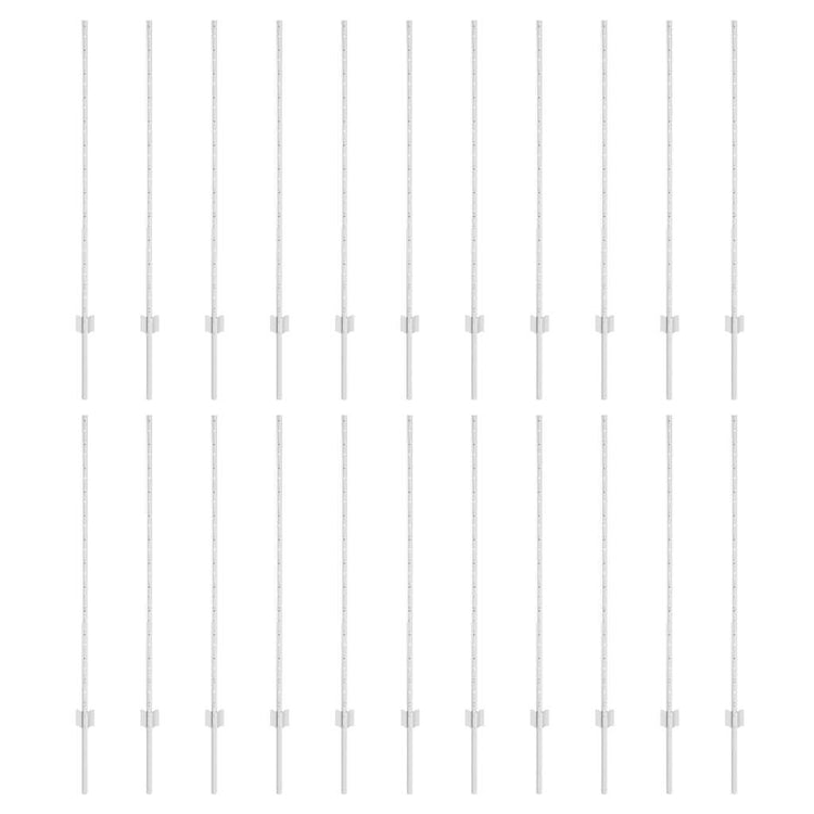 Vidaxl Zaunpfosten 22 Stück Silber 160 cm Stahl