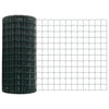 Vidaxxl-Zaun mit Pfosten grün 0,6 x 10 m aus Stahl und PVC