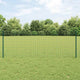 Vidaxxl Zaun mit Pfosten Grün 0,8 x 10 m Stahl