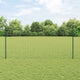 Vidaxxl Zaun mit Pfosten Grün 1,2 x 10 m Stahl
