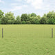 Vidaxl-Zaun mit Pfosten grau 0,4 x 10 m aus Stahl und PVC