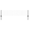 Vidaxl-Zaun mit Pfosten grau 0,4 x 10 m aus Stahl und PVC