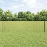Vidaxl-Zaun mit Pfosten grau 0,6 x 25 m aus Stahl und PVC - afbeelding 1