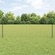 Vidaxl-Zaun mit Pfosten grau 0,6 x 25 m aus Stahl und PVC