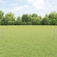 Vidaxxl Zaun mit Pfosten Silber 0,4 x 25 m Stahl
