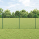 Vidaxxl-Zaun mit Pfosten grün 1,2 x 10 m aus Stahl und PVC