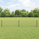 Vidaxl-Zaun mit Pfosten grau 0,4 x 10 m aus Stahl und PVC