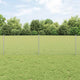 Vidaxxl Zaun mit Pfosten Silber 0,6 x 10 m Stahl