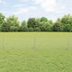 Vidaxxl Zaun mit Pfosten Silber 0,4 x 25 m Stahl
