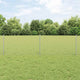 Vidaxxl Zaun mit Pfosten Silber 0,6 x 25 m Stahl