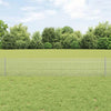 Vidaxxl Zaun mit Pfosten Silber 0,4 x 10 m Stahl